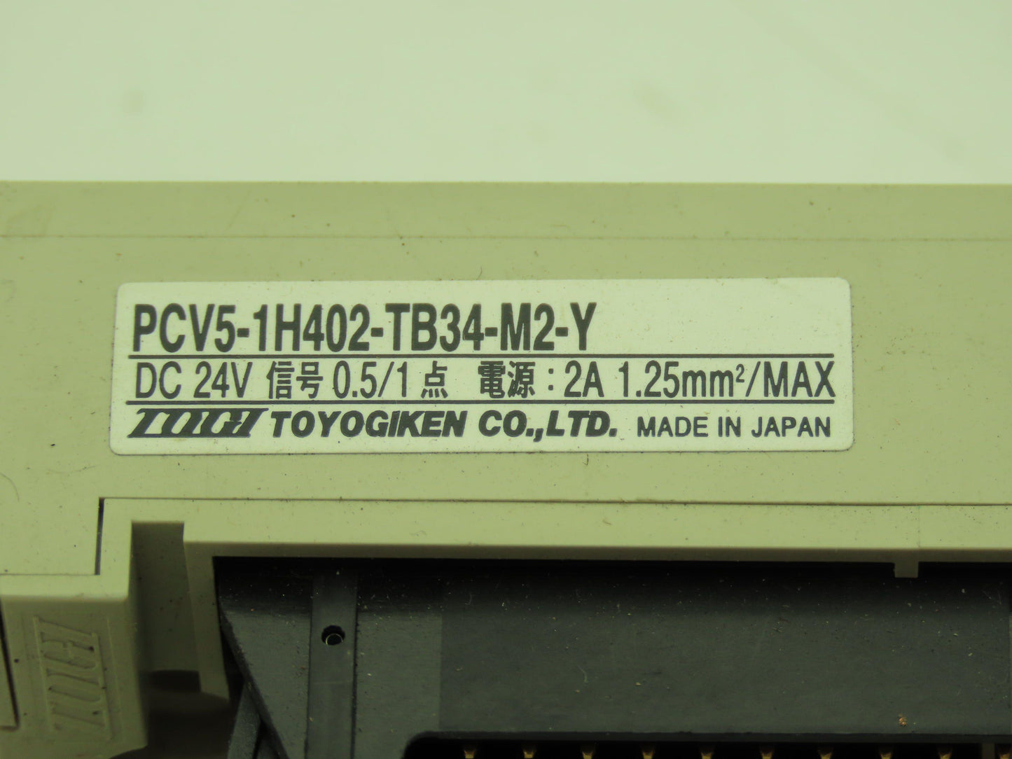 Toyogiken PCV5-1H402-TB34-M2-Y 40 Pin Adaptor Din Rail MIL Connector Lot of 3