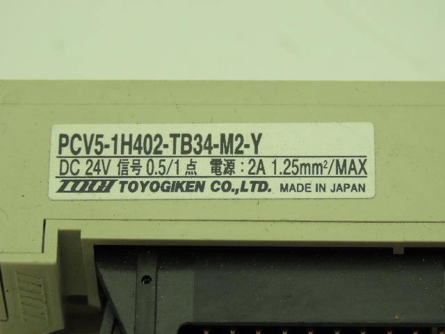 Toyogiken PCV5-1H402-TB34-M2-Y 40 Pin Adaptor Din Rail MIL Connector Lot of 3