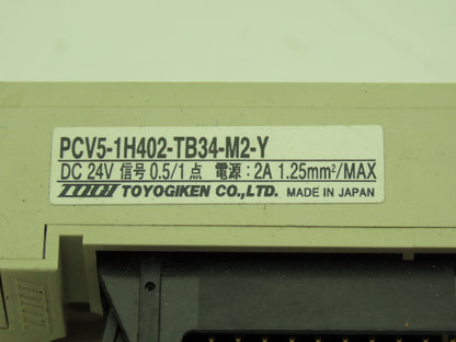 Toyogiken PCV5-1H402-TB34-M2-Y 40 Pin Adaptor Din Rail MIL Connector Lot of 3