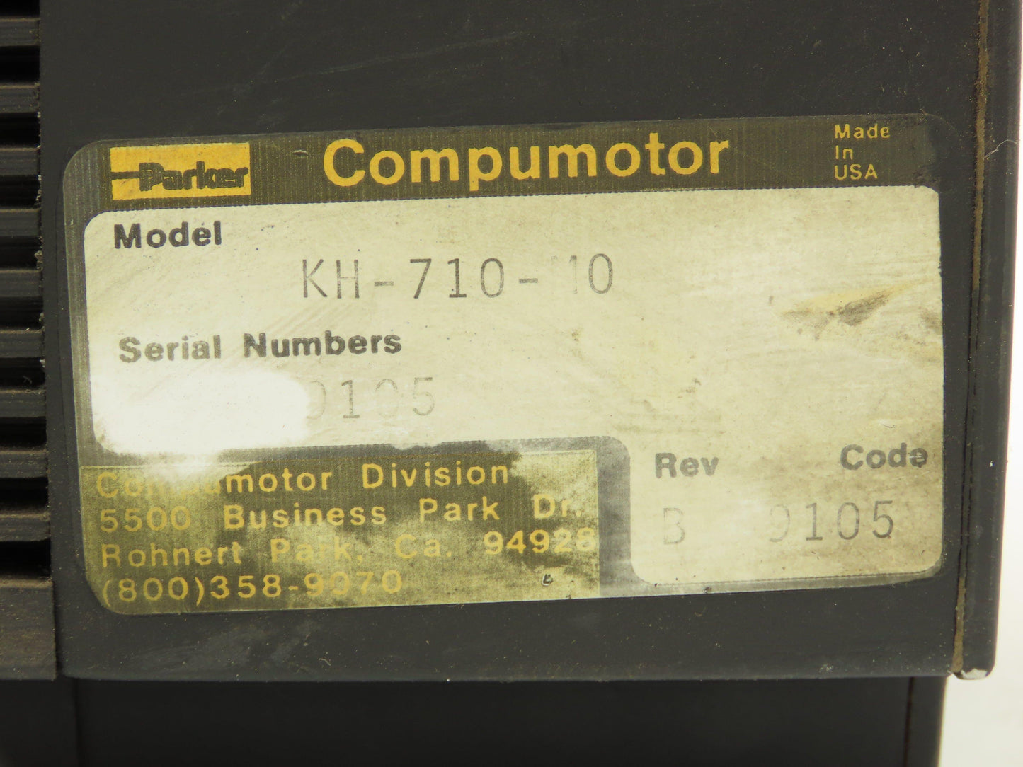 Vickers Brushless Servomotor 200v 2.67kw 6000rpm