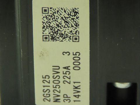 Mitsubishi Electric NV250-SVU Circuit Breaker Ground Fault 225A 3Ph 480V
