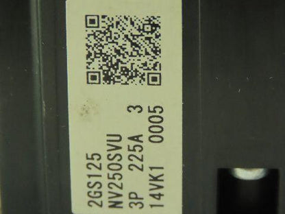 Mitsubishi Electric NV250-SVU Circuit Breaker Ground Fault 225A 3Ph 480V