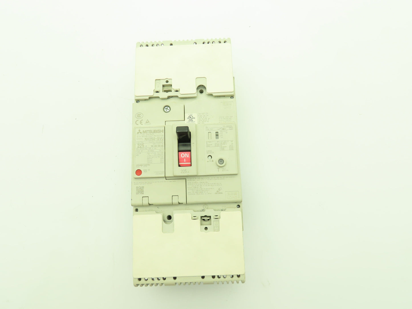 Mitsubishi Electric NV250-SVU Circuit Breaker Ground Fault 225A 3Ph 480V