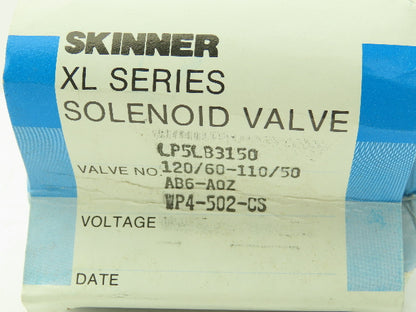 Honeywell Skinner LP5LB3150 Solenoid Spool Valve 3-Way NC 120V 10-150PSI 3/8"NPT
