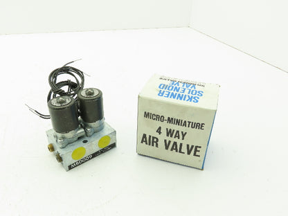 Honeywell Skinner MBD009 Solenoid Valve 4-Way Assembly NC 12VDC 150 PSI MBD005