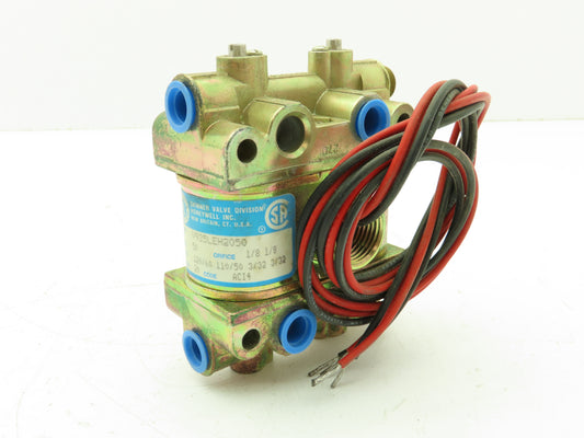 Honeywell Skinner V935LEH2050 Solenoid Valve 4-Way NC/NO 120V 50 PSI 1/4" NPT