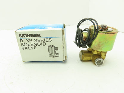 Honeywell Skinner R2H6LB21001 Solenoid Valve 2-Way NC 12 VDC 5-1000 PSI 1/4" NPT