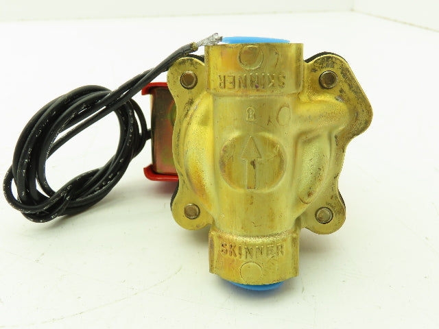 Skinner Lancer 2LB1HBG3125 Brass Solenoid Valve 2-Way NO 12VAC 125 PSI 3/8" NPT