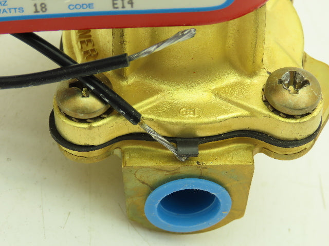 Skinner Lancer 2LB1HBG3125 Brass Solenoid Valve 2-Way NO 12VAC 125 PSI 3/8" NPT