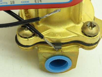 Skinner Lancer 2LB1HBG3125 Brass Solenoid Valve 2-Way NO 12VAC 125 PSI 3/8" NPT