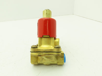 Skinner Lancer 2LB1HBG3125 Brass Solenoid Valve 2-Way NO 12VAC 125 PSI 3/8" NPT
