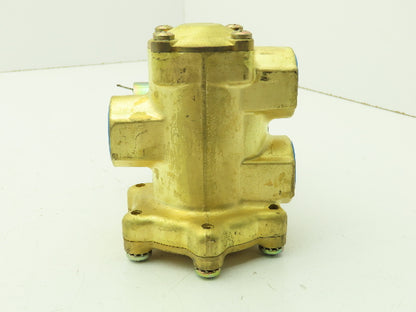 Honeywell Skinner LP3LB5150 Solenoid Valve 3-Way NC 120V NO L Series 3/4" NPT