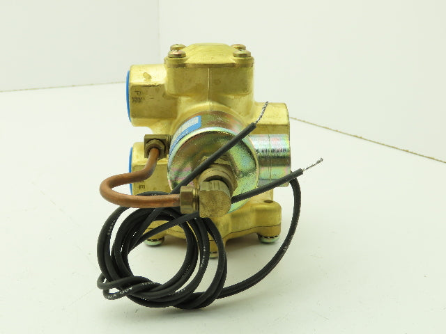 Honeywell Skinner LP3LB5150 Solenoid Valve 3-Way NC 120V NO L Series 3/4" NPT