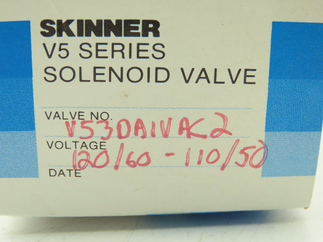 Honeywell Skinner V53DA1VAC2 Solenoid Valve 3-Way NC 120V Vacuum 1/8" NPT