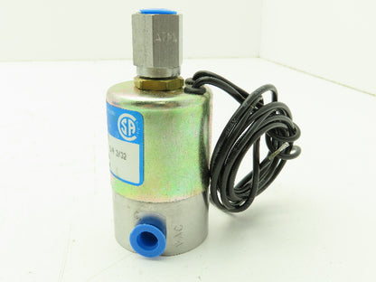 Honeywell Skinner V53DA1VAC2 Solenoid Valve 3-Way NC 120V Vacuum 1/8" NPT