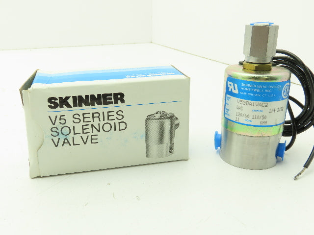 Honeywell Skinner V53DA1VAC2 Solenoid Valve 3-Way NC 120V Vacuum 1/8" NPT