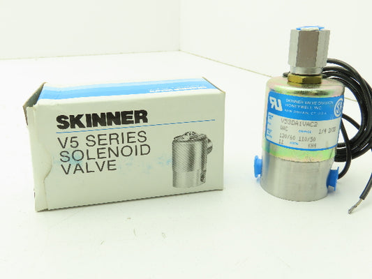 Honeywell Skinner V53DA1VAC2 Solenoid Valve 3-Way NC 120V Vacuum 1/8" NPT