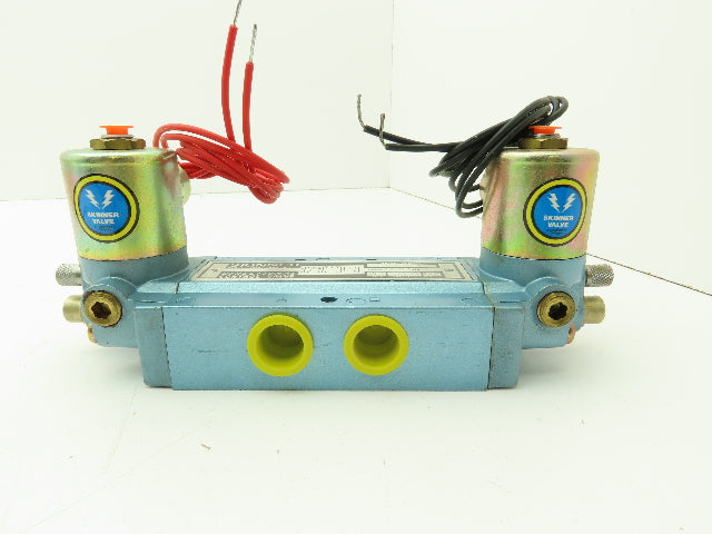 Honeywell Skinner S3RRJAL4 Solenoid Spool Valve 5-Way 3 Pos 120V 150 PSI 1/2"NPT