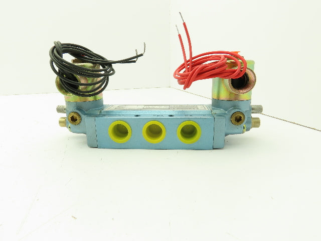 Honeywell Skinner S3RRJAL4 Solenoid Spool Valve 5-Way 3 Pos 120V 150 PSI 1/2"NPT