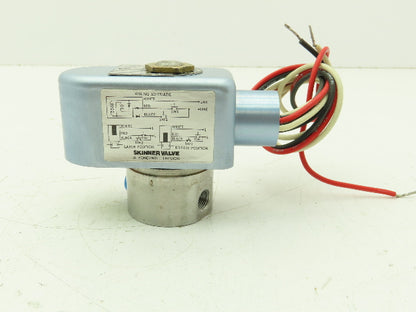 Honeywell Skinner V53ARMM1050 Solenoid Valve 3-Way NC 120V 50PSI 1/8NPT Latching