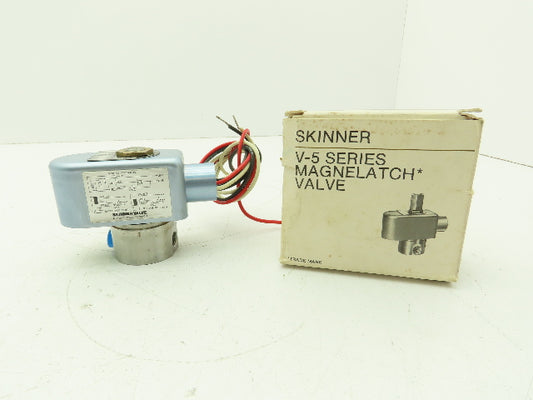Honeywell Skinner V53ARMM1050 Solenoid Valve 3-Way NC 120V 50PSI 1/8NPT Latching
