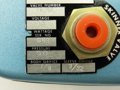 Honeywell Skinner V53ARMM1050 Solenoid Valve 3-Way NC 50PSI 1/8NPT Latching