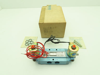 Honeywell Skinner S3RRCGLX Solenoid Spool Valve 5-Way 2 Position 120V 10-150 PSI