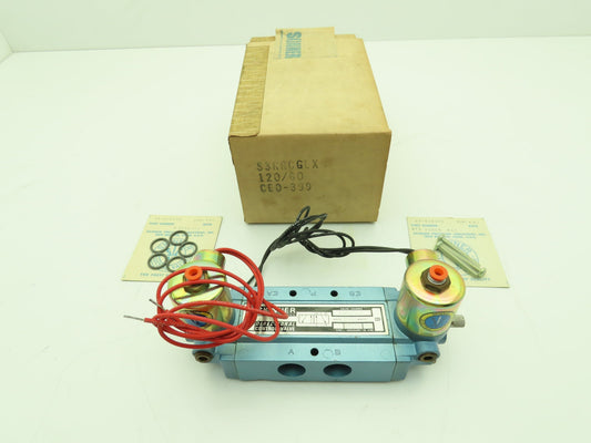 Honeywell Skinner S3RRCGLX Solenoid Spool Valve 5-Way 2 Position 120V 10-150 PSI
