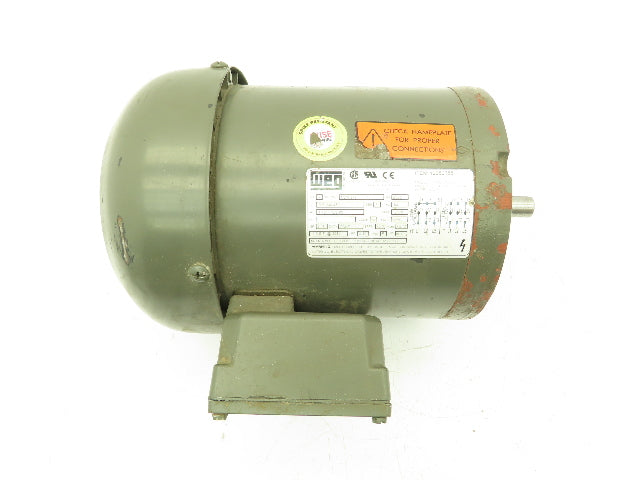 Weg 5036ES3EB56C Motor .5 Hp 3470 Rpm B56C Frame 208-230/460v 3ph