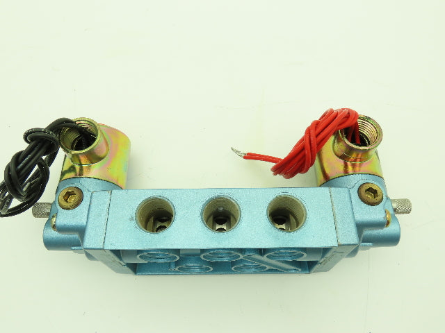 Honeywell Skinner S3RRJAL4 Solenoid Spool Valve 5-Way 3 Pos 120V 150 PSI 1/2"NPT