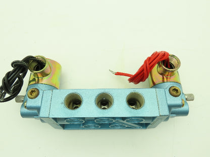 Honeywell Skinner S3RRJAL4 Solenoid Spool Valve 5-Way 3 Pos 120V 150 PSI 1/2"NPT