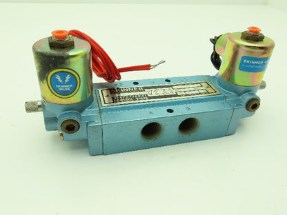 Honeywell Skinner S3RRJAL4 Solenoid Spool Valve 5-Way 3 Pos 120V 150 PSI 1/2"NPT