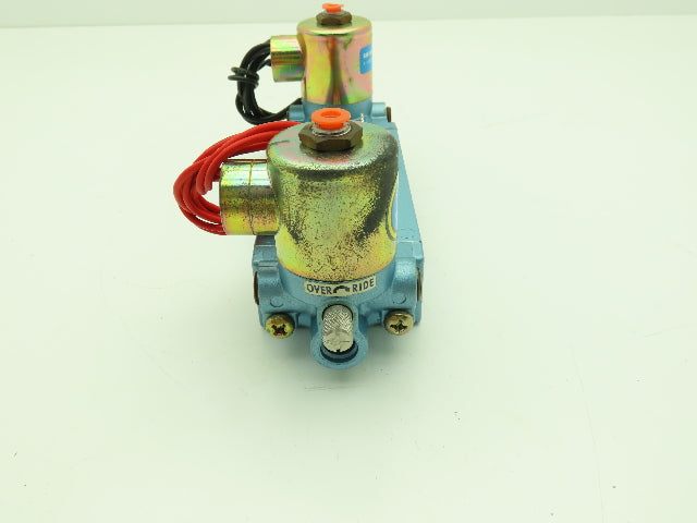 Honeywell Skinner S3RRJAL4 Solenoid Spool Valve 5-Way 3 Pos 120V 150 PSI 1/2"NPT