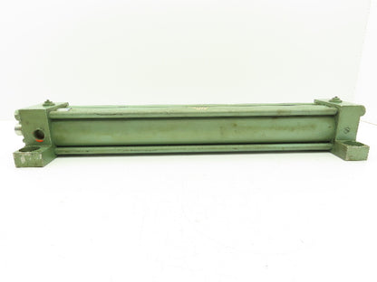 Nopak Pneumatic Air Cylinder 2.5" Bore 18" Stroke Side Port Foot Mount