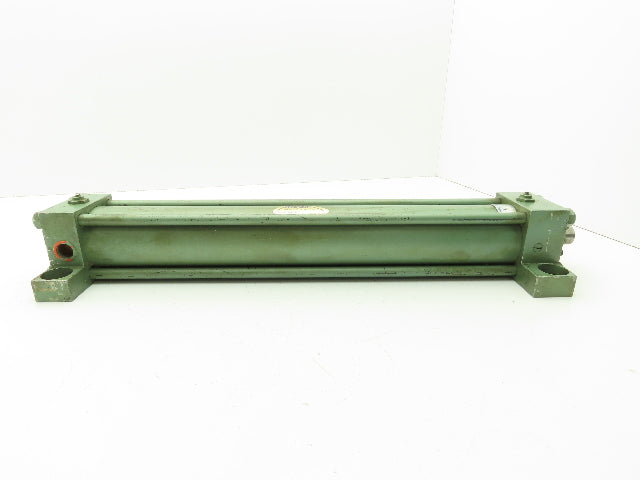 Nopak Pneumatic Air Cylinder 2.5" Bore 18" Stroke Side Port Foot Mount