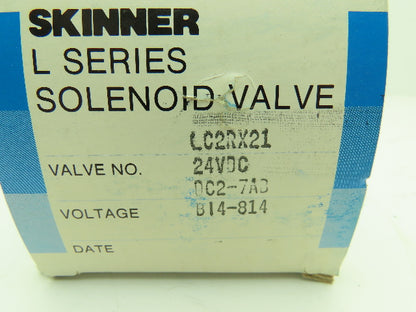 Honeywell Skinner LC2RX21 Brass Solenoid Valve 2-Way NC 24VDC 150 PSI 3/8" NPT