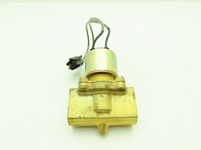 Honeywell Skinner LC2RX21 Brass Solenoid Valve 2-Way NC 24VDC 150 PSI 3/8" NPT