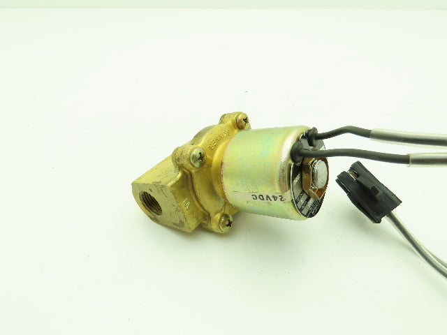 Honeywell Skinner LC2RX21 Brass Solenoid Valve 2-Way NC 24VDC 150 PSI 3/8" NPT
