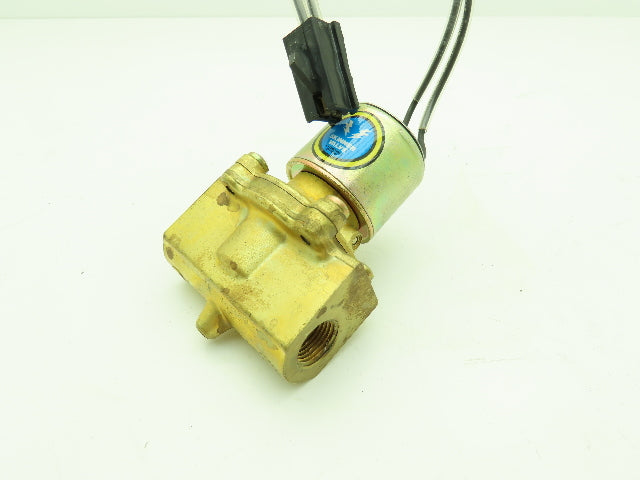 Honeywell Skinner LC2RX21 Brass Solenoid Valve 2-Way NC 24VDC 150 PSI 3/8" NPT