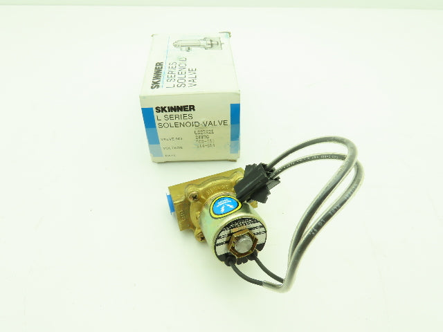 Honeywell Skinner LC2RX21 Brass Solenoid Valve 2-Way NC 24VDC 150 PSI 3/8" NPT