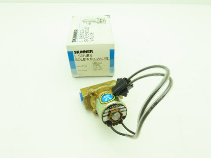 Honeywell Skinner LC2RX21 Brass Solenoid Valve 2-Way NC 24VDC 150 PSI 3/8" NPT