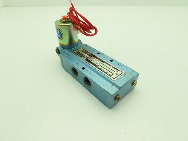 Honeywell Skinner S3ROABL4 Solenoid Spool Valve 5-Way 2 Pos 120V 150 PSI 1/2"NPT