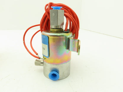 Honeywell Skinner V5L26495 Solenoid Valve 3-Way NO 100PSI 120V 1/8"NPT Over Ride