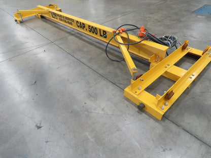 1/4 Ton 500 Lb Single Girder Underhung Bridge Crane 13' 5" Span