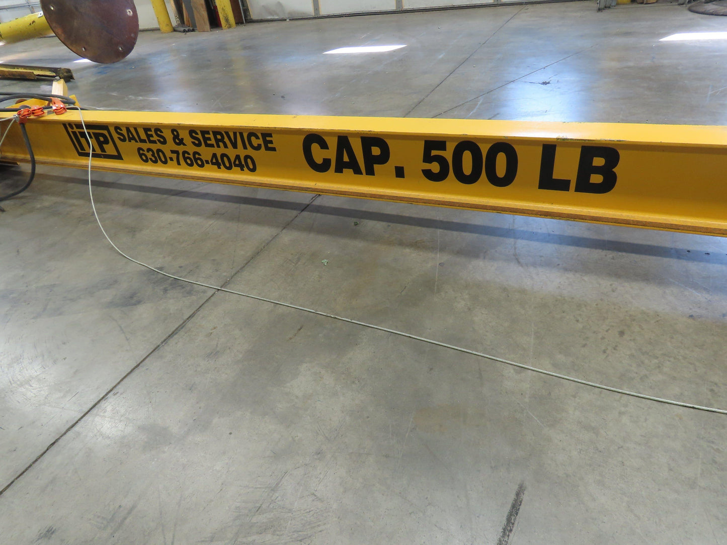 1/4 Ton 500 Lb Single Girder Underhung Bridge Crane 13' 5" Span