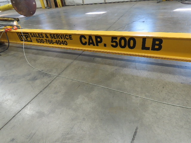 1/4 Ton 500 Lb Single Girder Underhung Bridge Crane 13' 5" Span