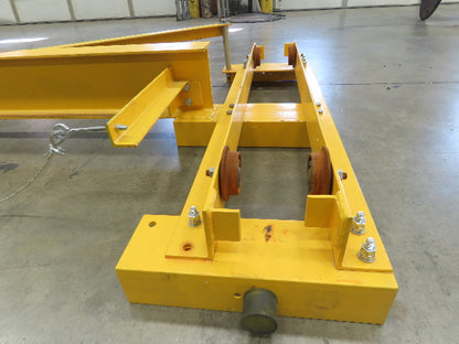 1/4 Ton 500 Lb Single Girder Underhung Bridge Crane 13' 5" Span