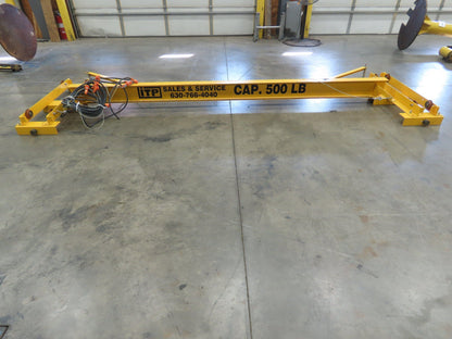 1/4 Ton 500 Lb Single Girder Underhung Bridge Crane 13' 5" Span