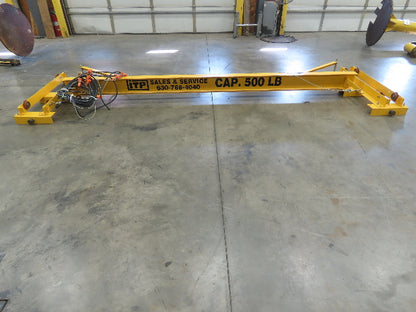 1/4 Ton 500 Lb Single Girder Underhung Bridge Crane 13' 5" Span