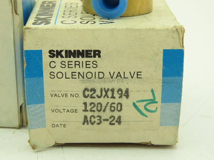 Honeywell Skinner C2JX194 Solenoid Valve 2-Way NC 90PSI 1/8"NPT No Coil Lot of 4